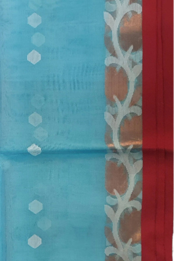 Firoza Sari Pure Muslin Silk Saree Pure silk Saree
