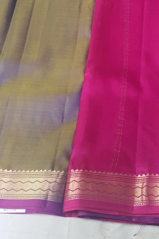 Light Purple Saree Pure Silk Sari Pure Kanjiwaram Saree