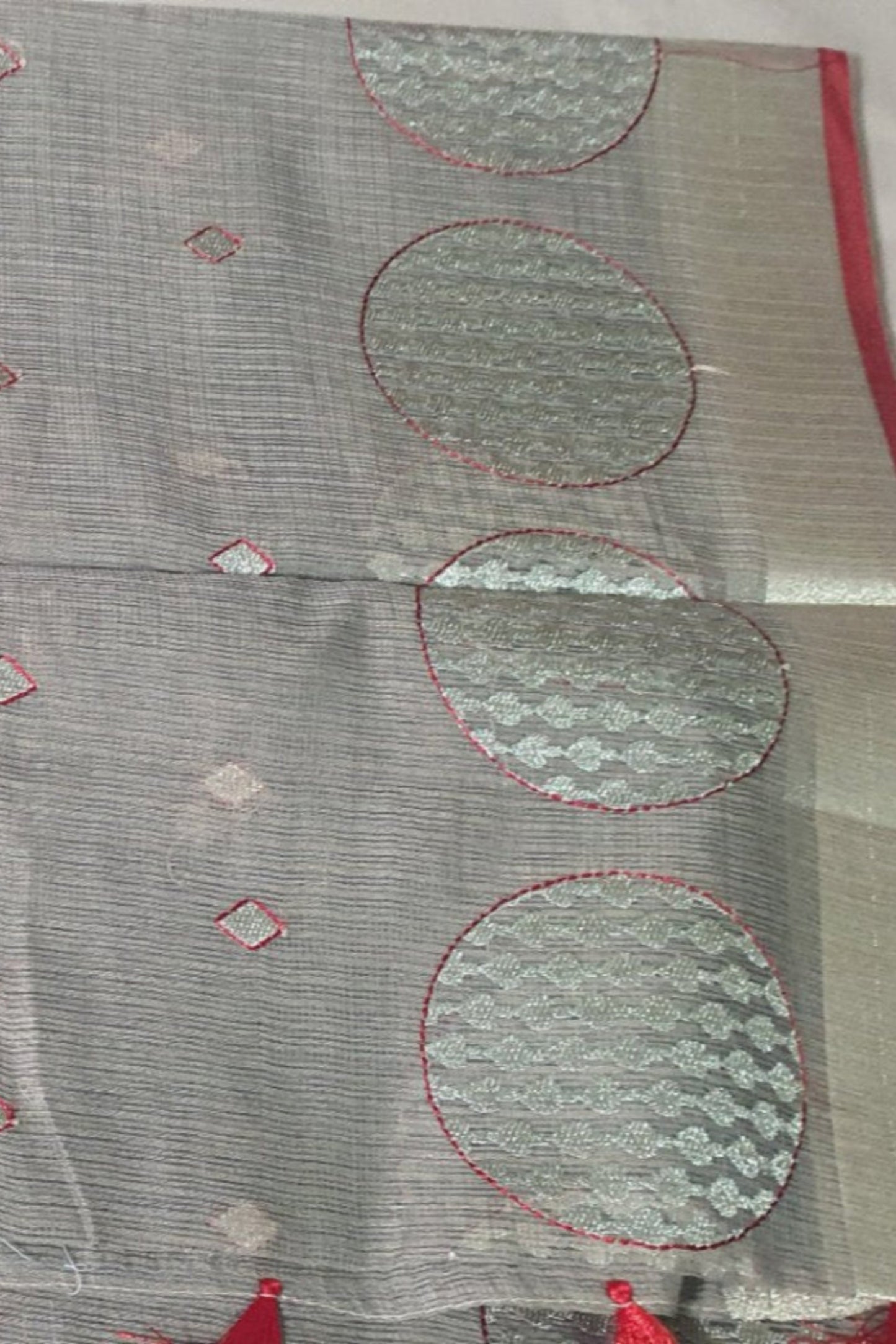 Grey Saree Pure Cotton Linen Saree