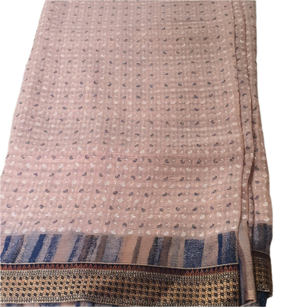 Peach Sari Soft Saree