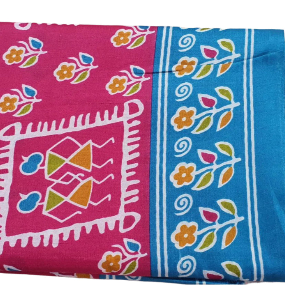 Rani Pink Tussar saree