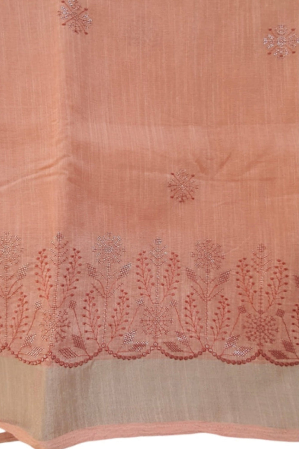 Light Blush Pink Linen saree comfortable easy to carry light weight