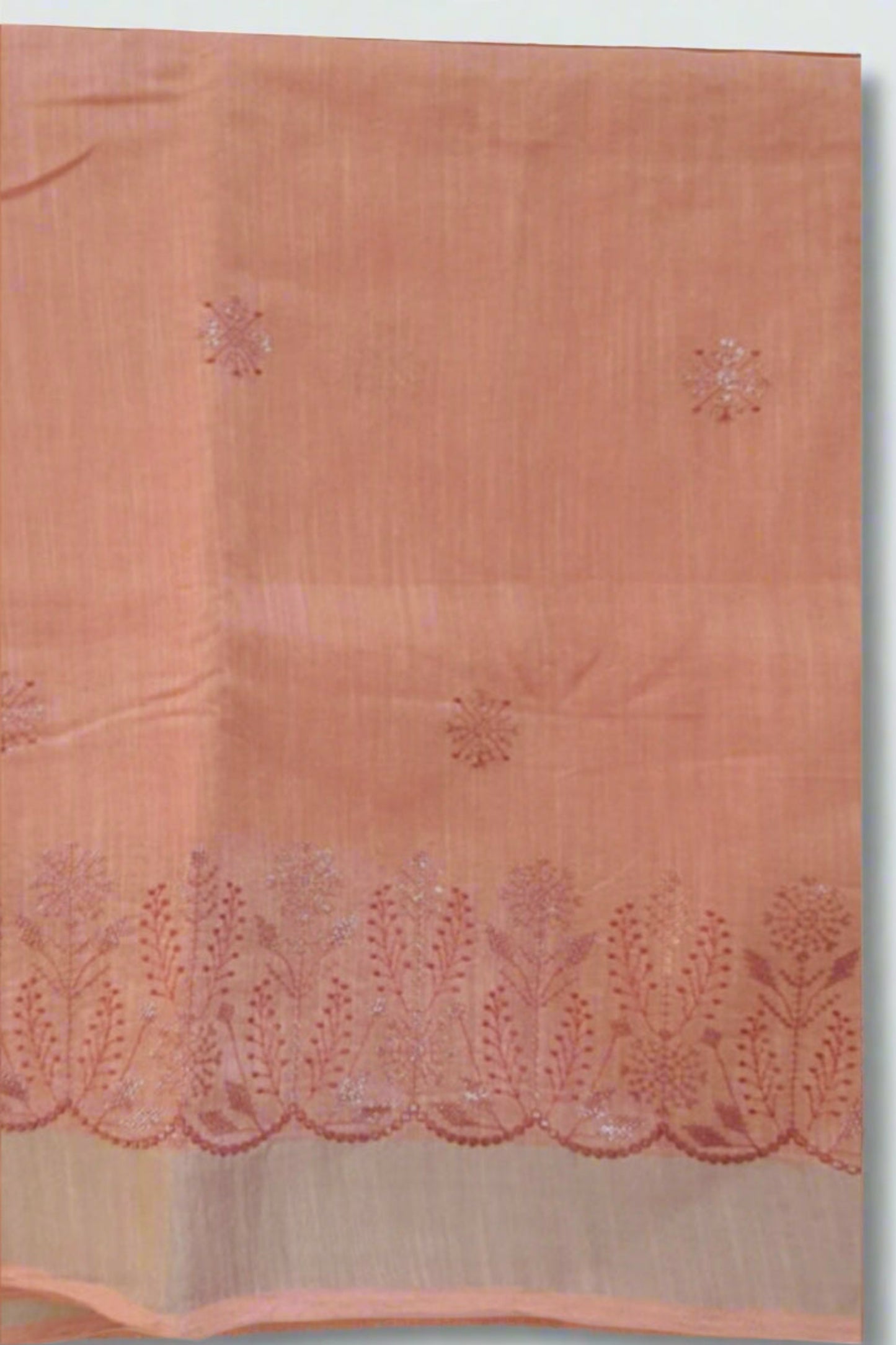 Light Blush Pink Linen saree comfortable easy to carry light weight