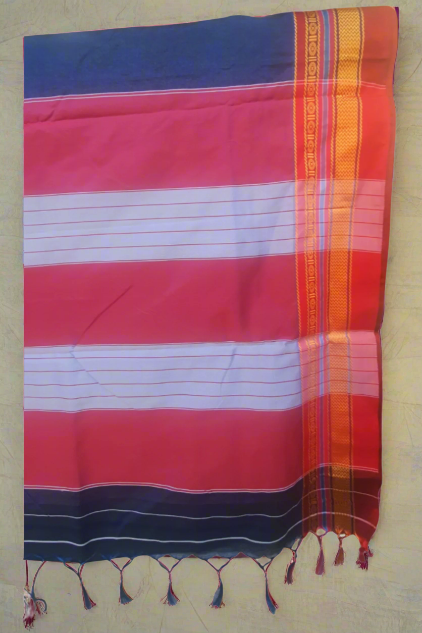Royal Blue sari Ilkal Cotton saree