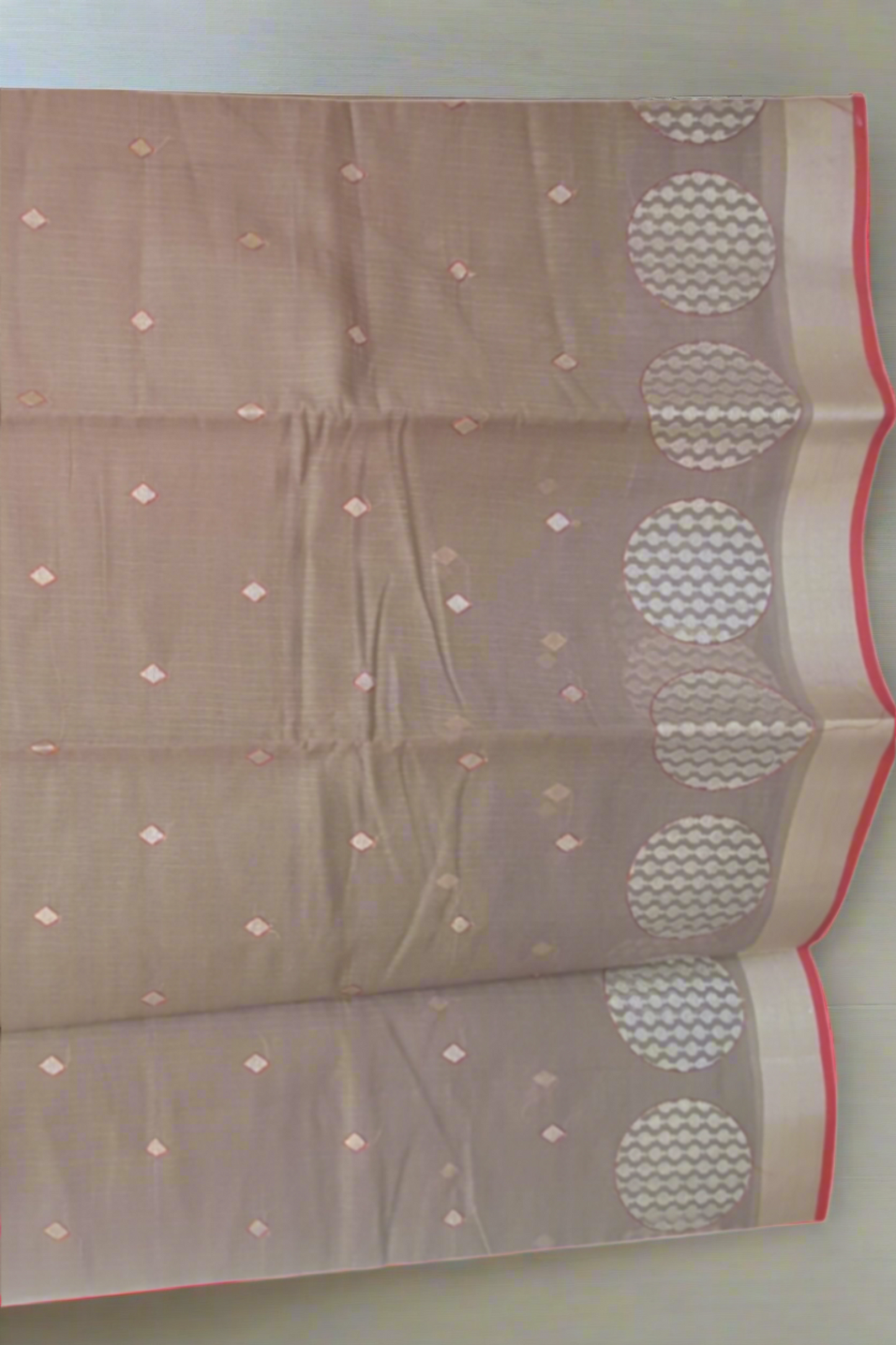 Light Grey Sari Kota Linen Saree