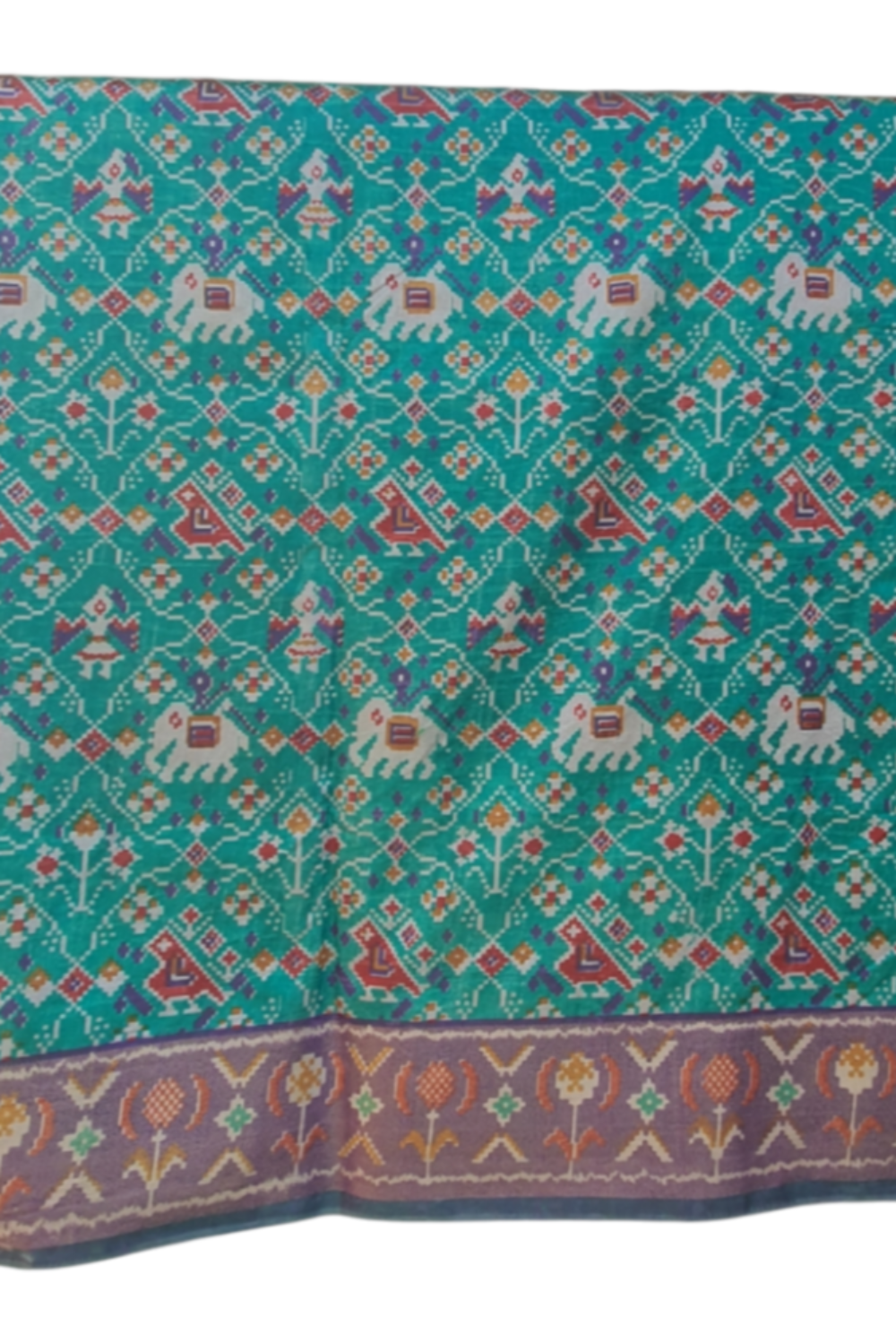 Green Semi Patola Saree