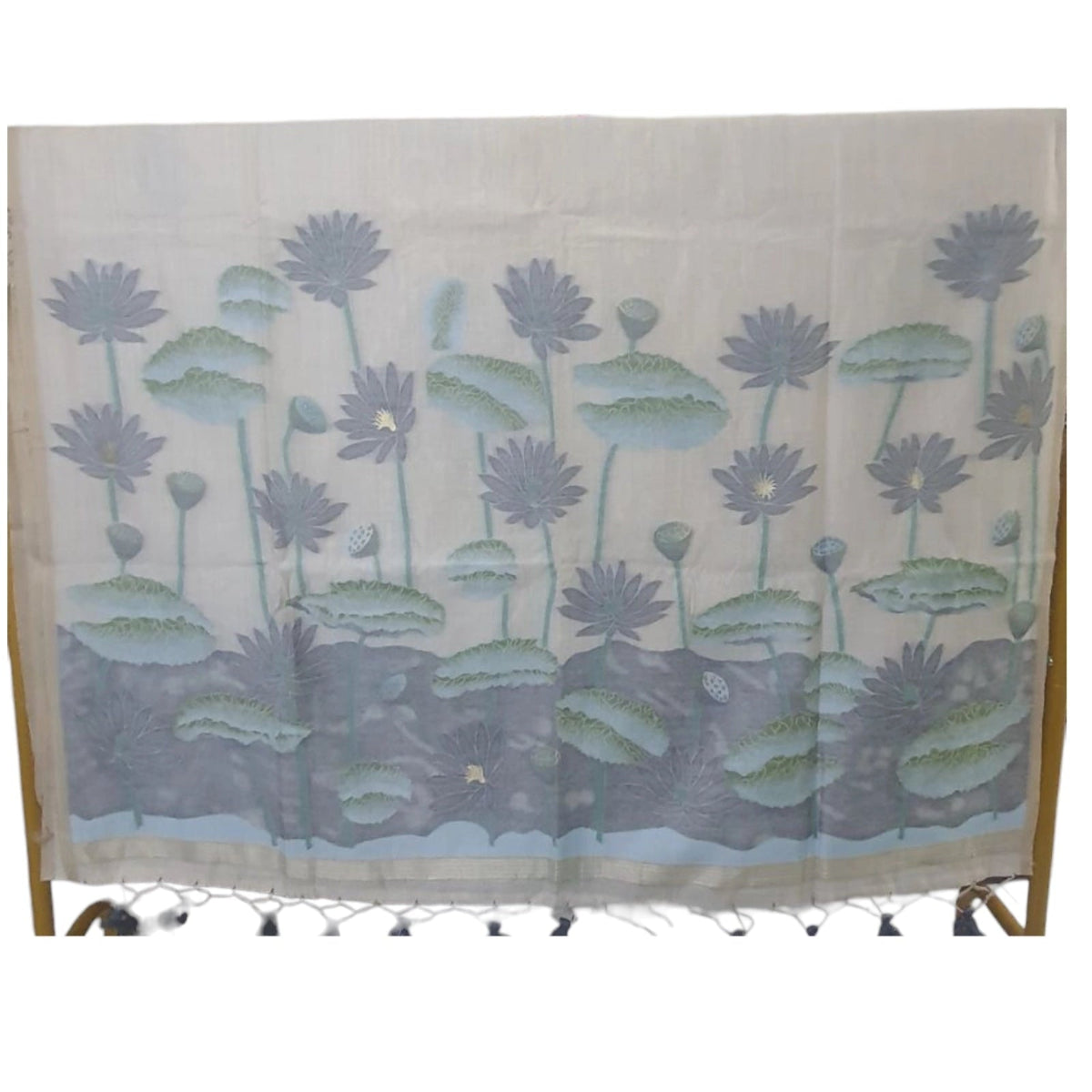 Gray Pure Muslin Silk