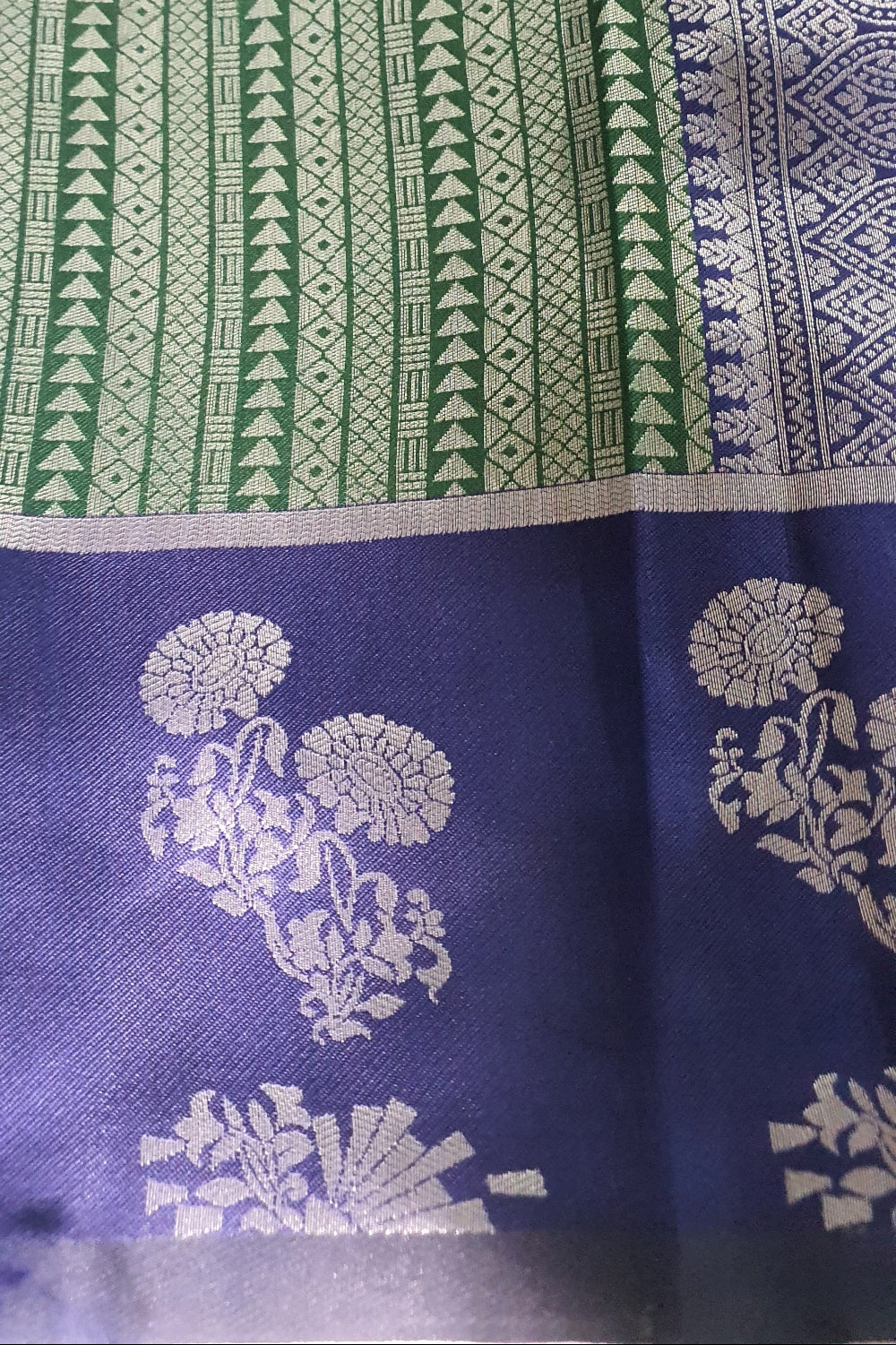 Bottle Green Soft Silk Saree