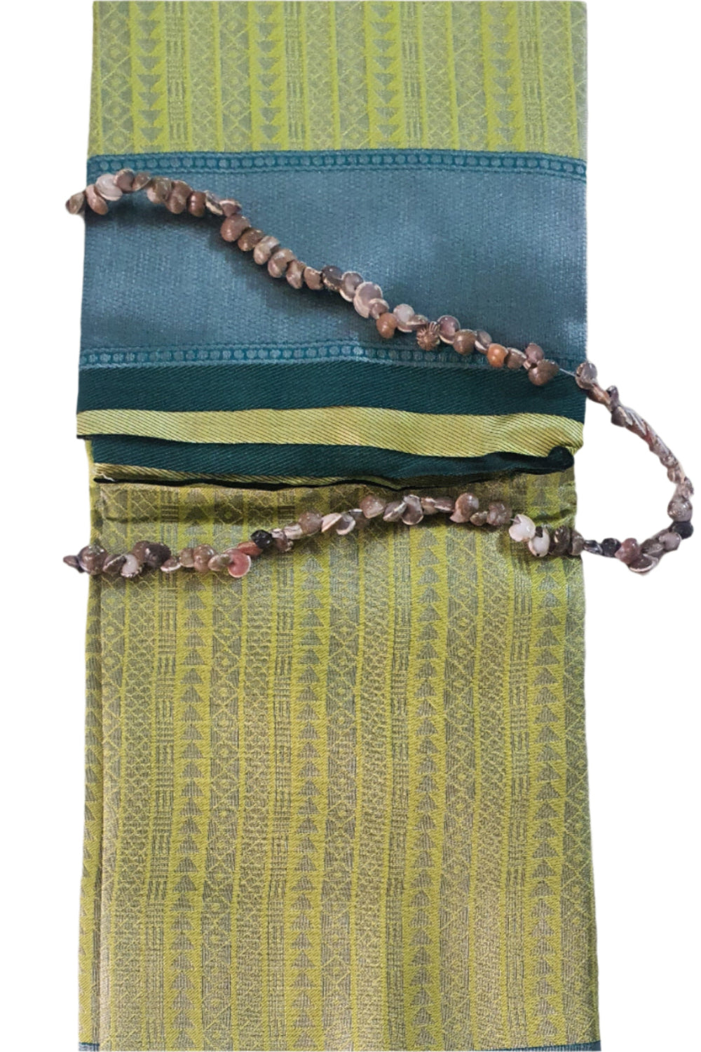 Neon Yellow Strips Soft SIlk