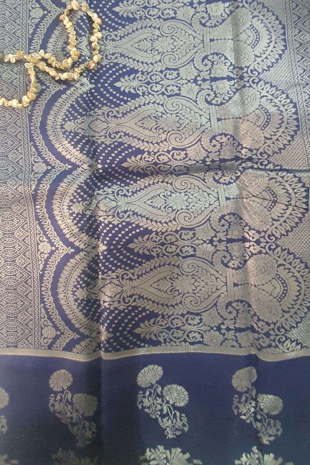 Teal Blue Soft Silk Saree