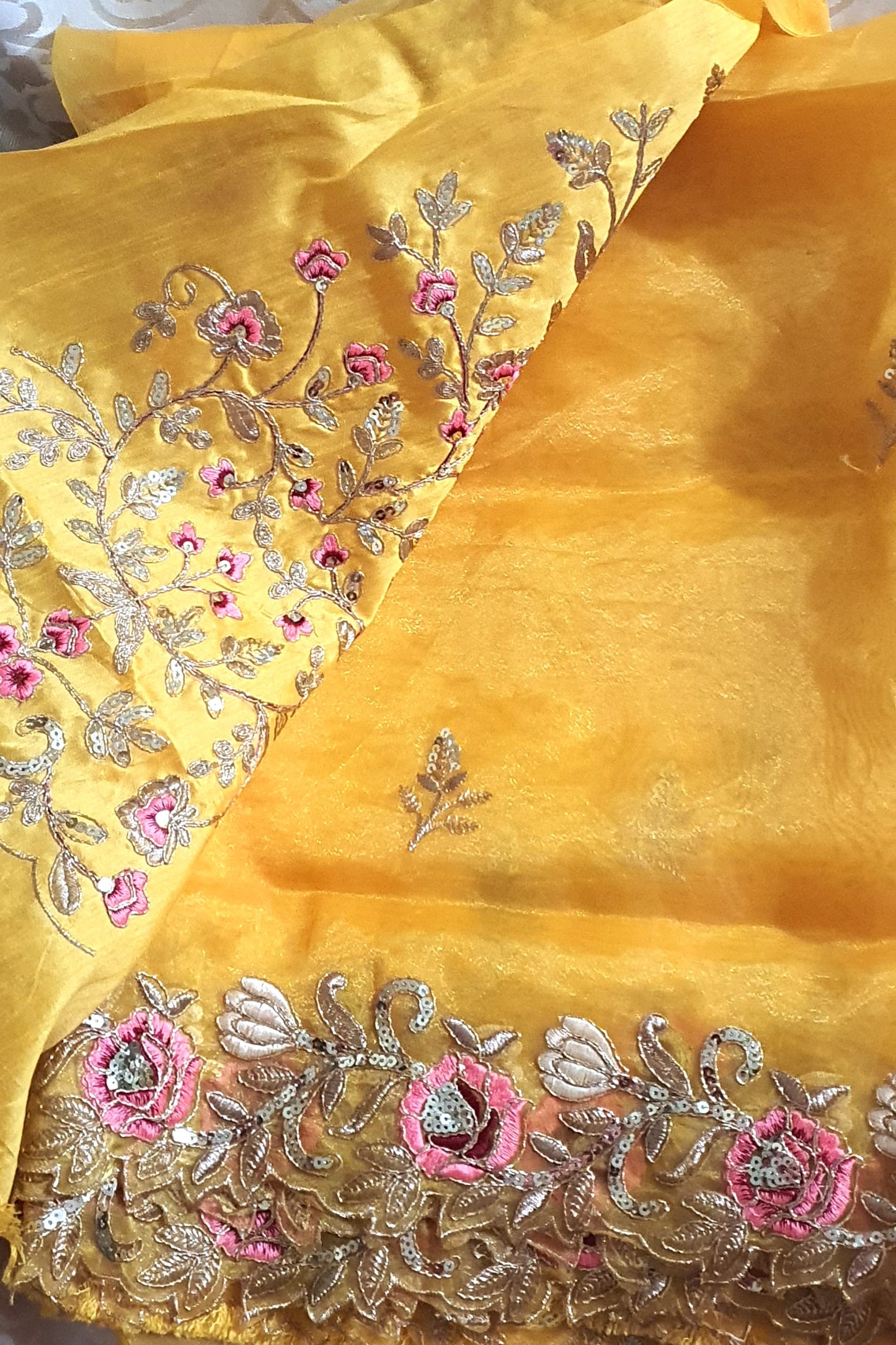Titan Yellow Organza
