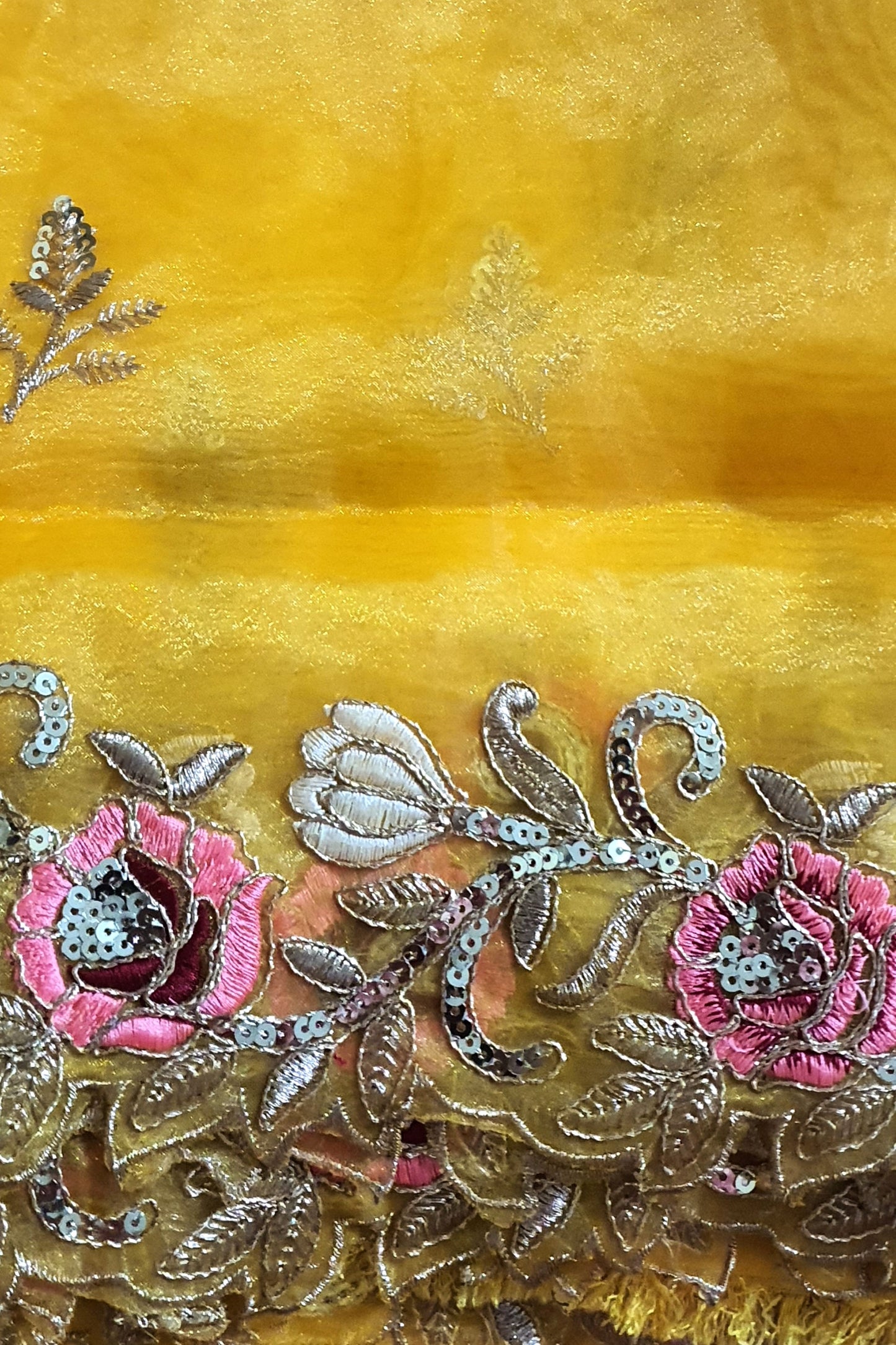 Titan Yellow Organza