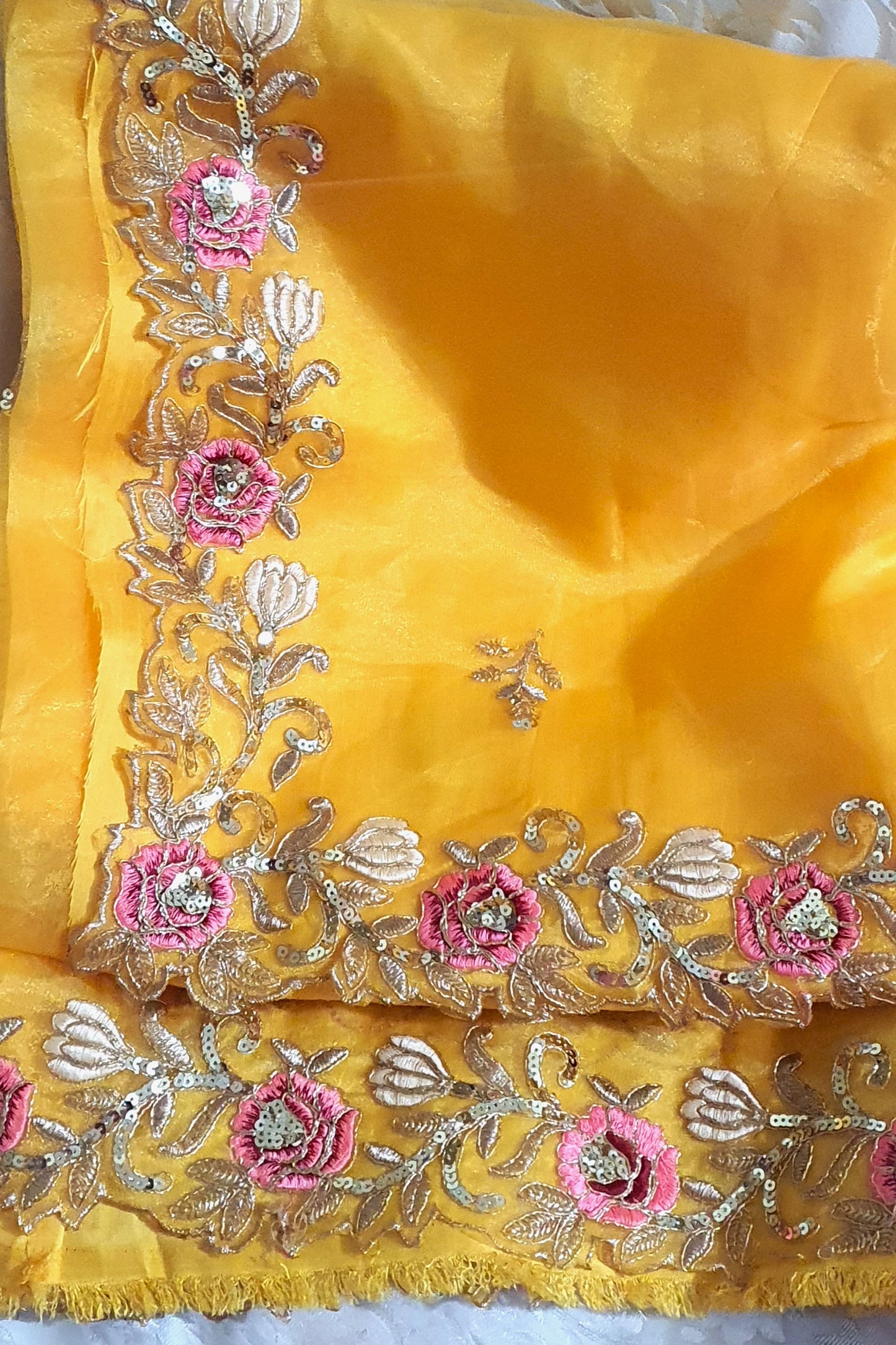 Titan Yellow Organza