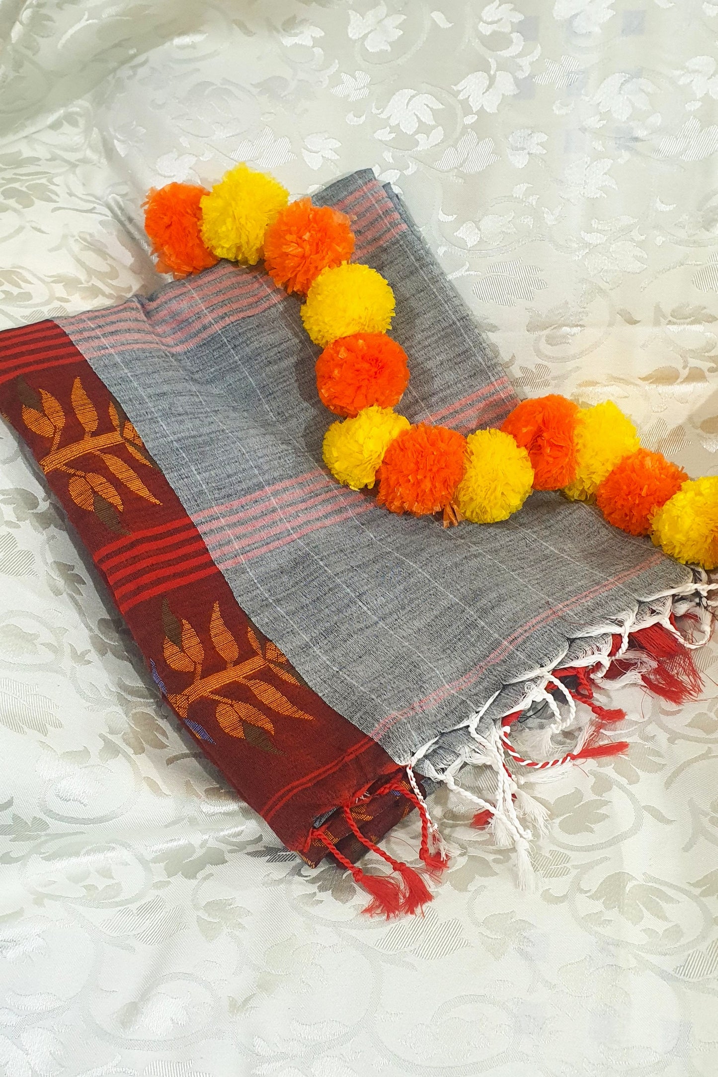 Gray Pure Handloom cotton