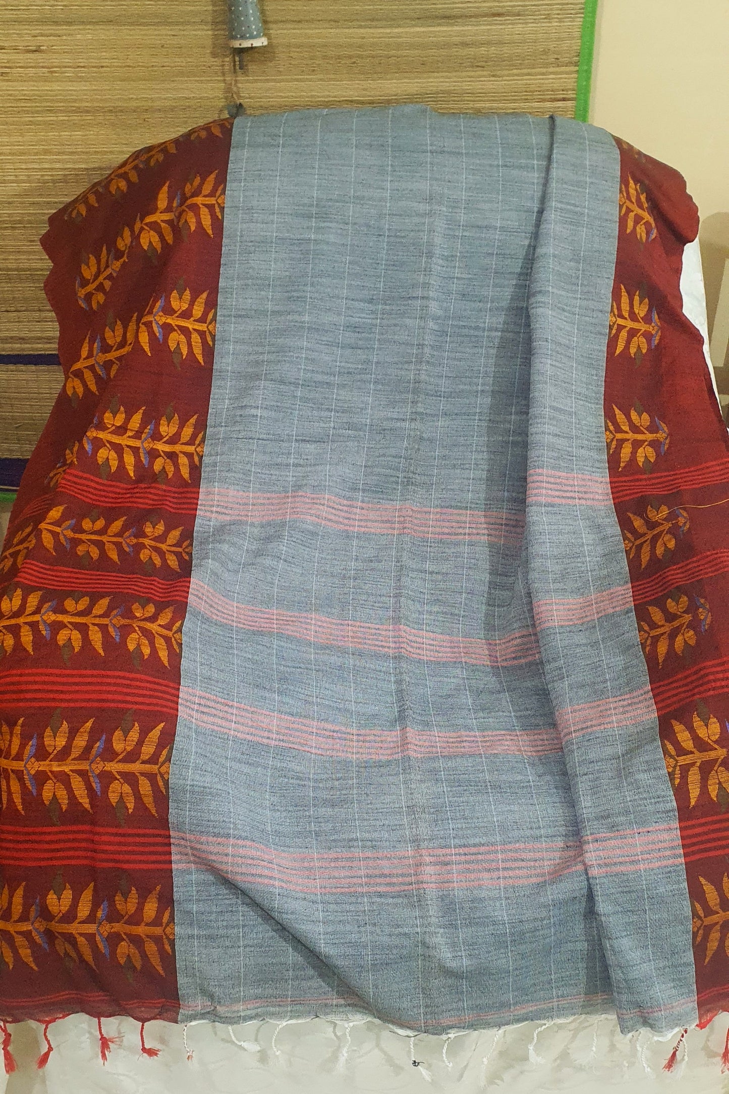 Gray Pure Handloom cotton