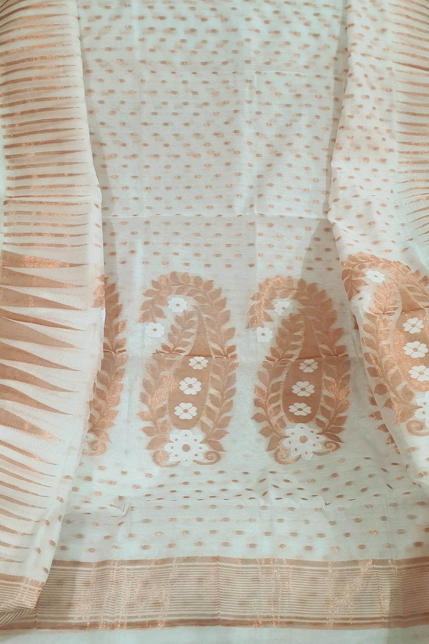 cotton mix jamdani saree