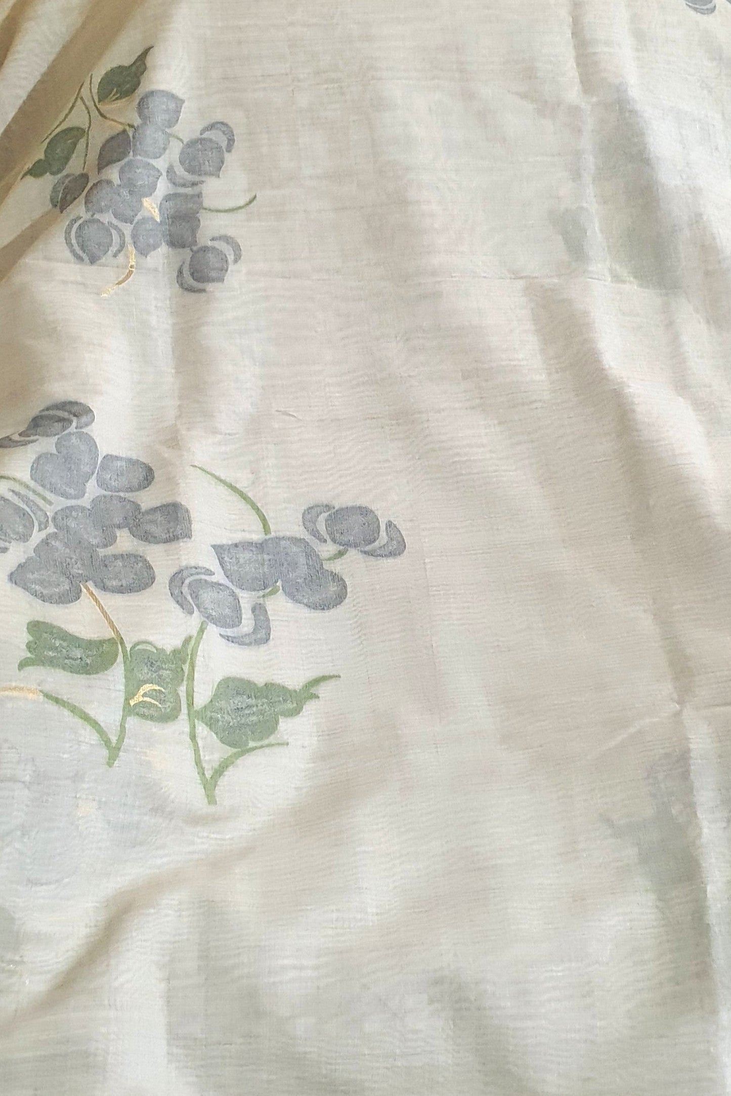 GrayOff White Muslin Cotton
