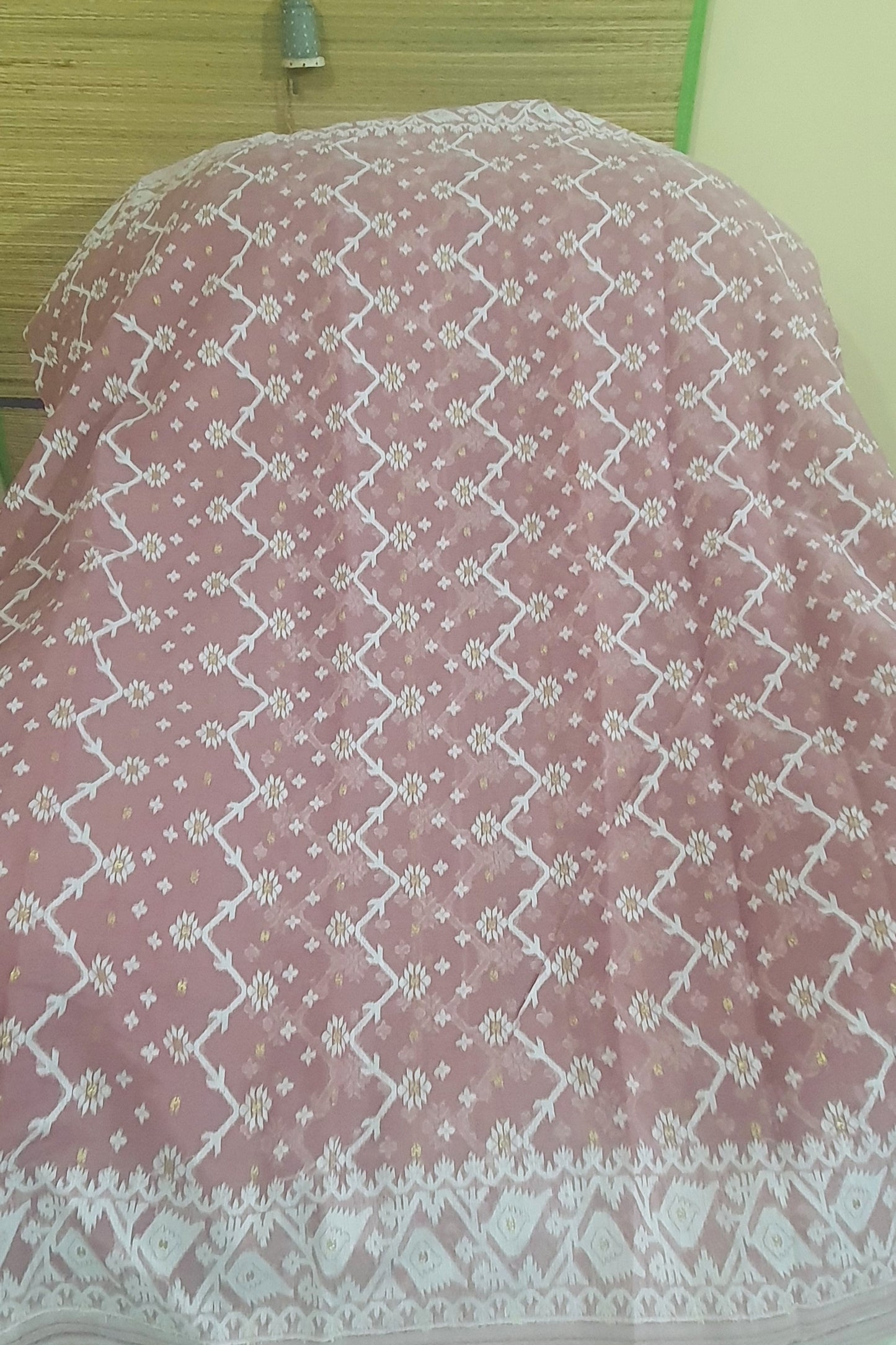 Onion Pink Jamdani Cotton