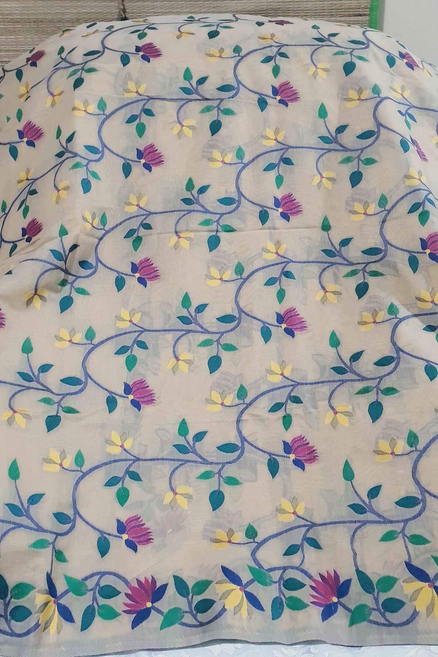 Beige Weaved Cotton