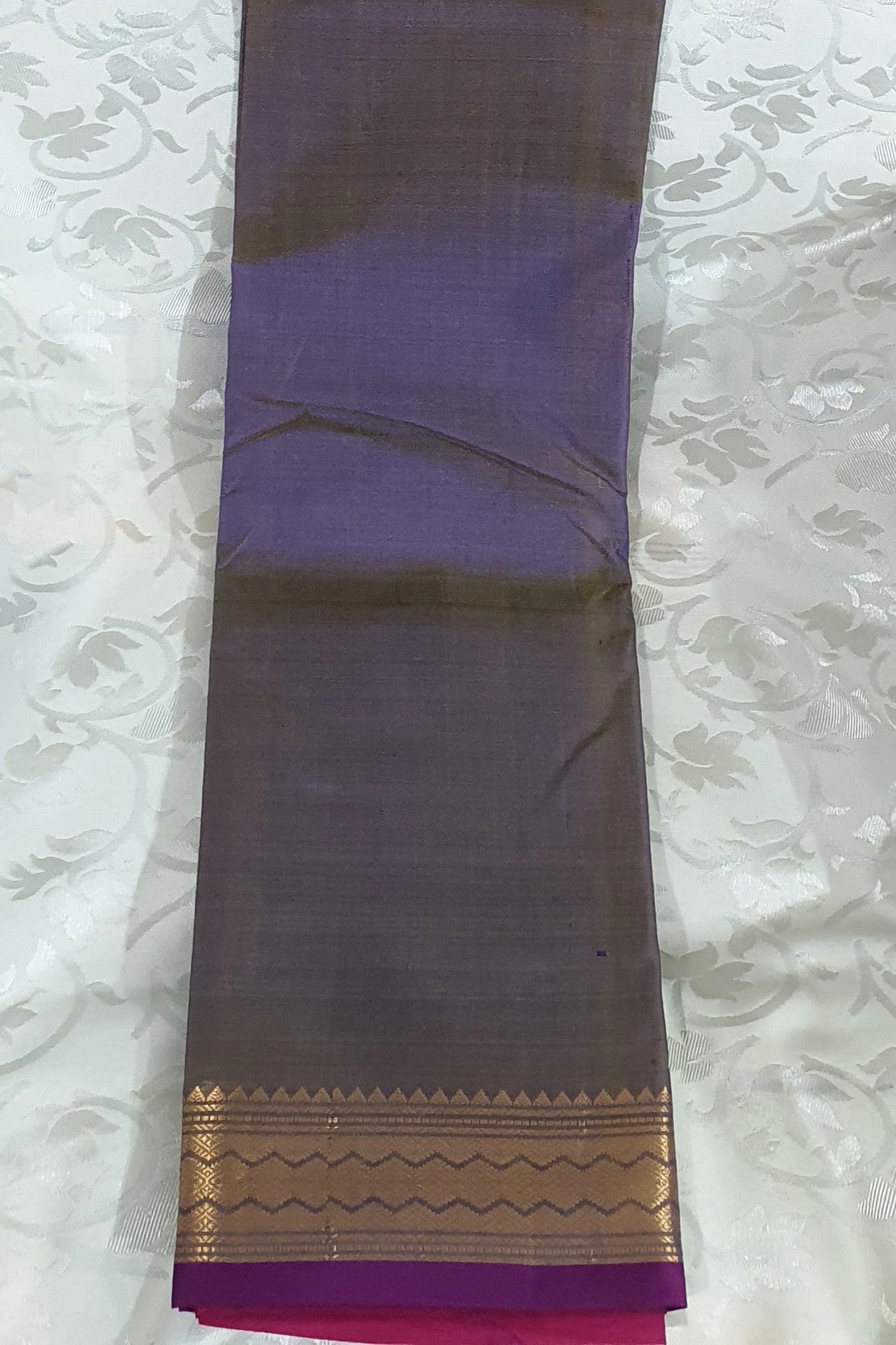 Purple Dualtone Kanjivaram Saree