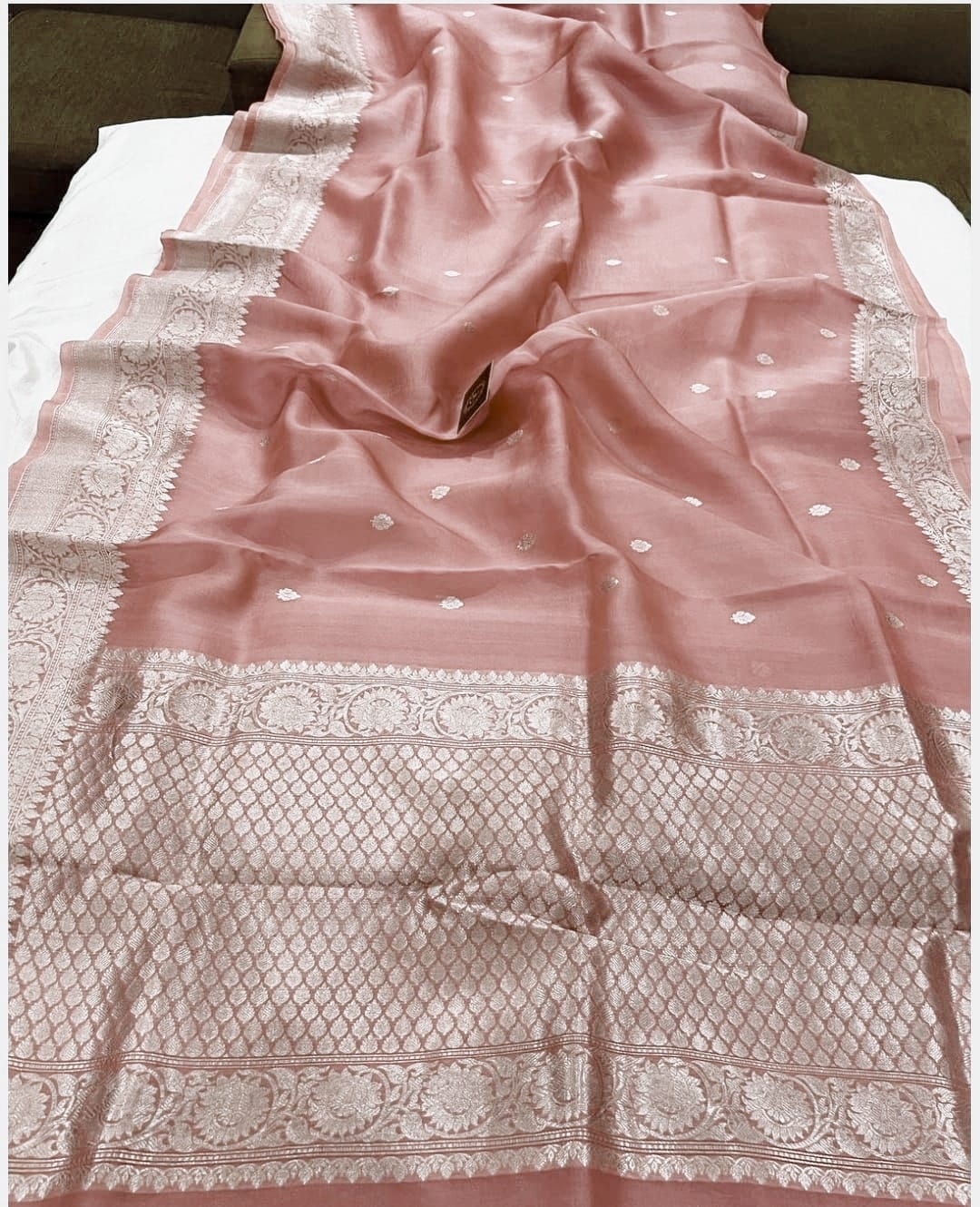 Peach Kora Organza