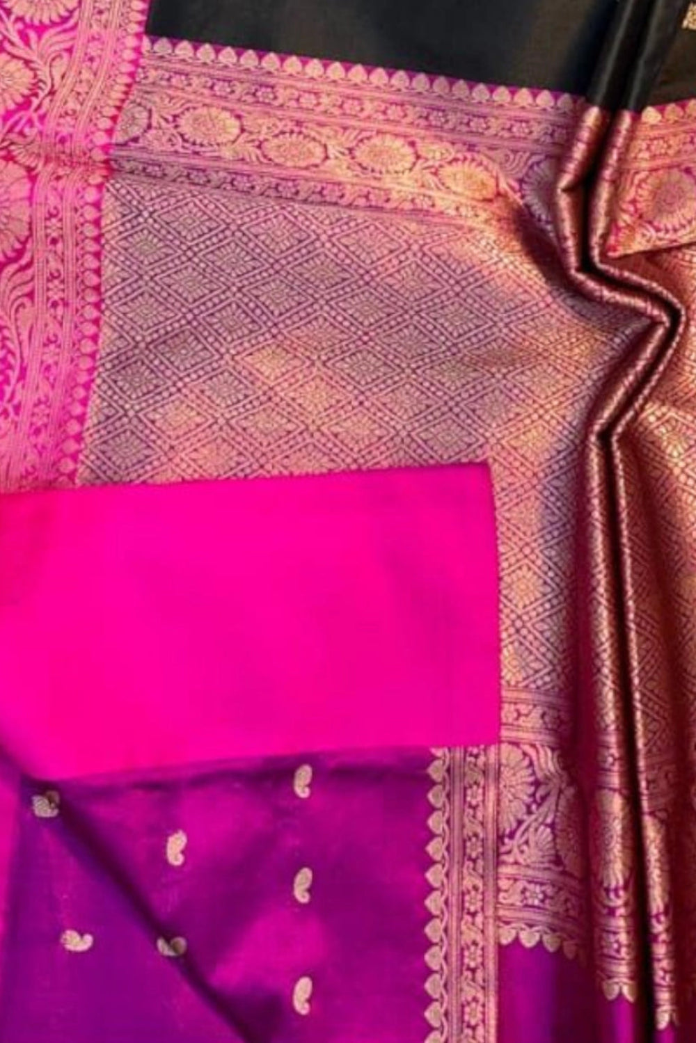 Black Pure Katan Banarasi