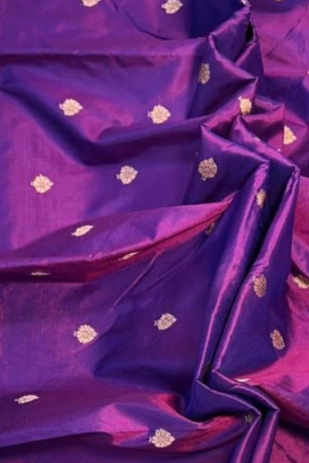 Violet Pure Katan Banarasi