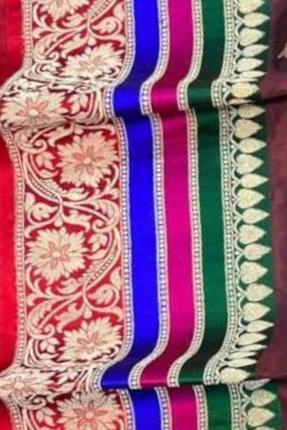 Maroon Pure Katan Banarasi