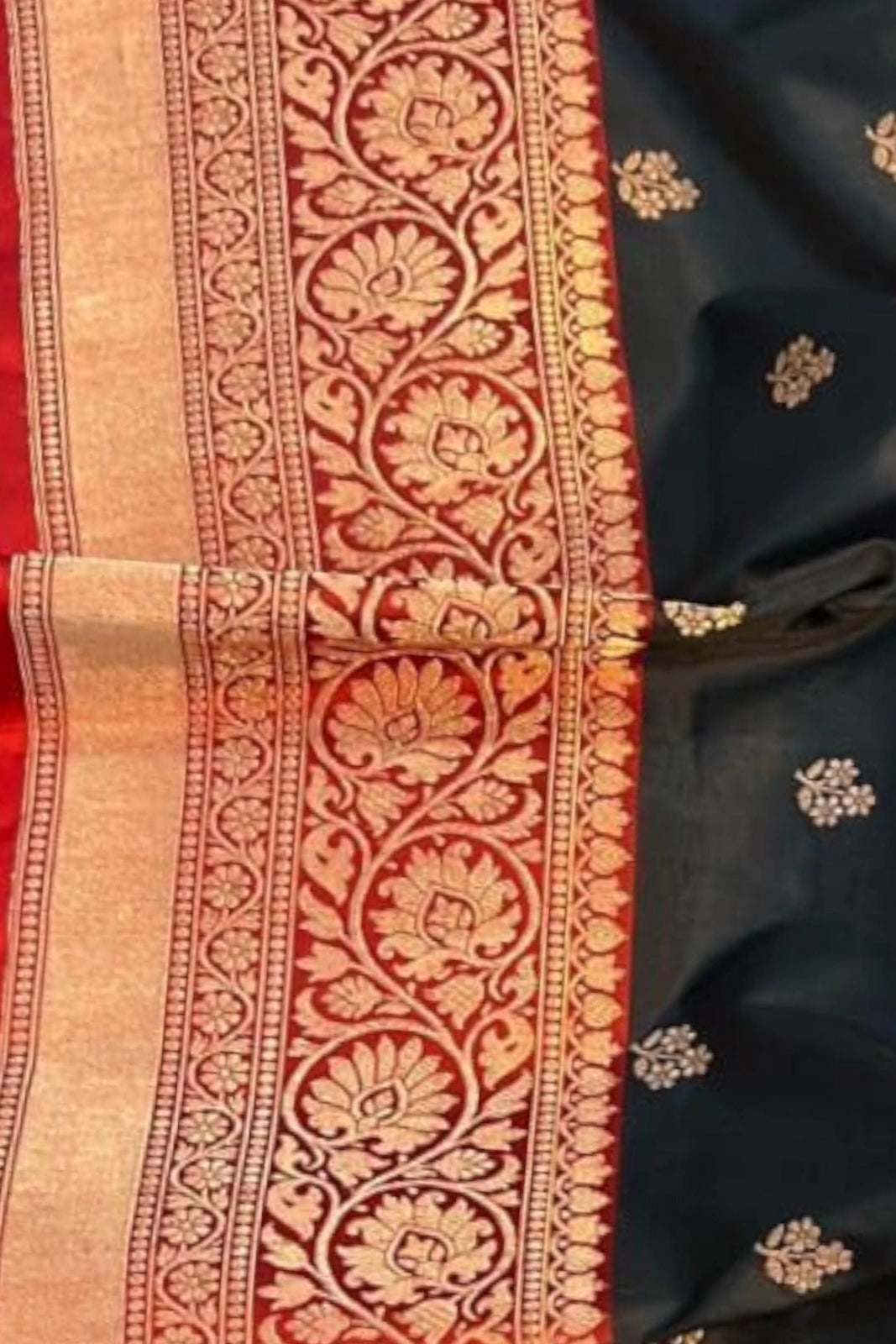 BlackRed Pure Katan Banarasi