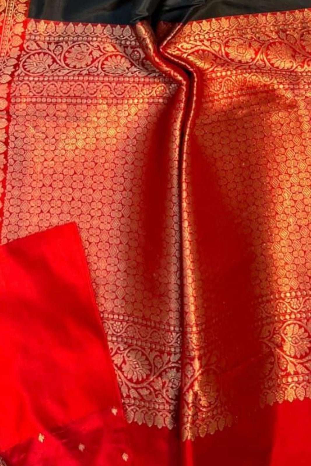 BlackRed Pure Katan Banarasi
