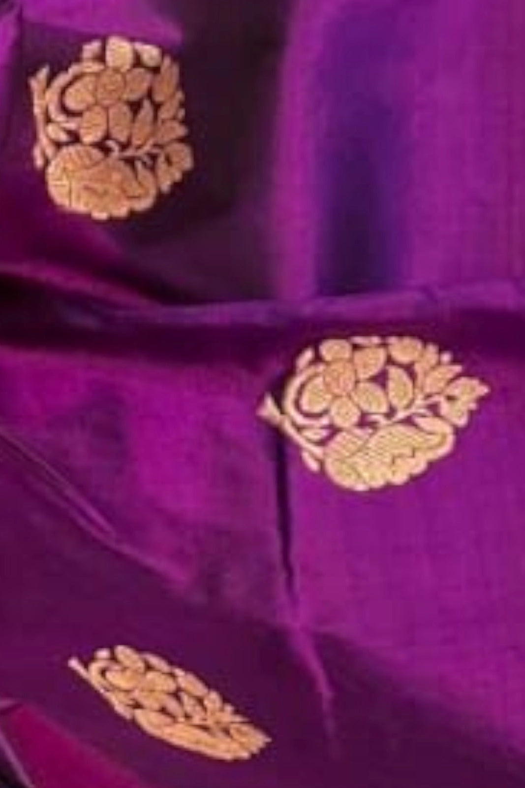 Dark Violet Pure Katan Banarasi