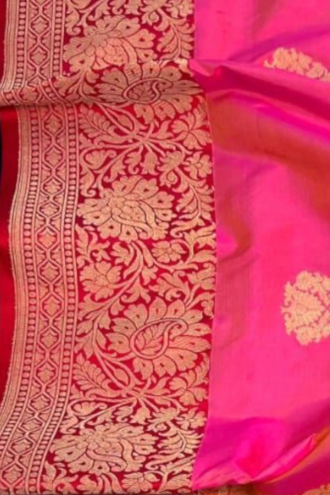Pink Pure Katan Banarasi