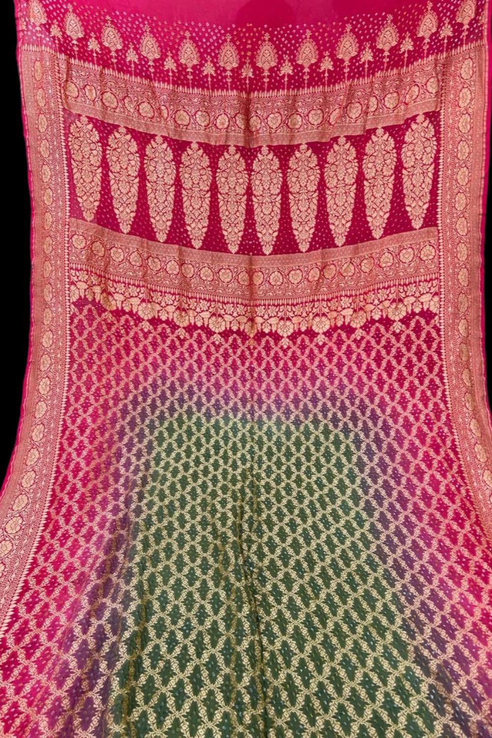 Bandhini Pure khaddi georgette saree