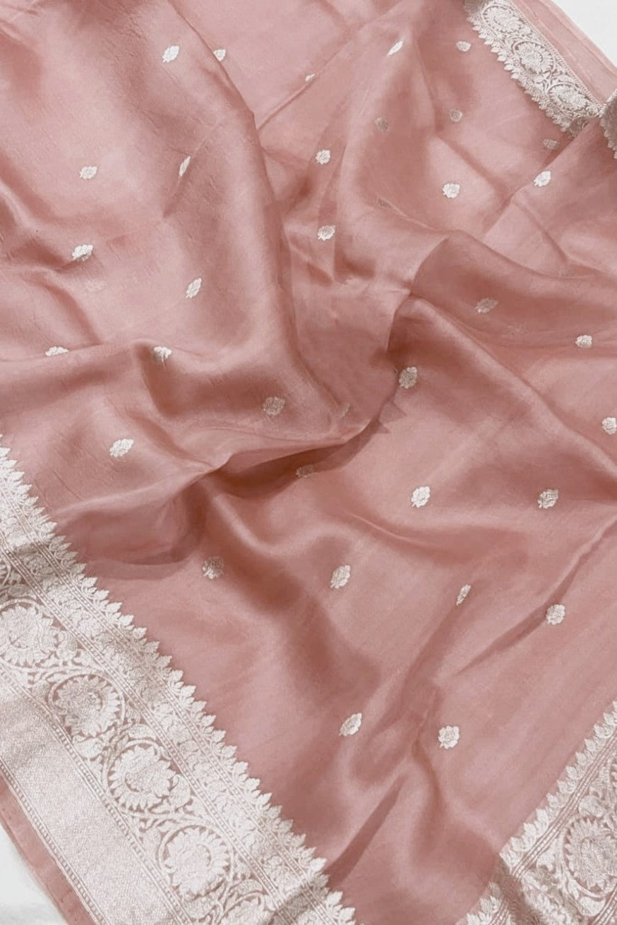 Peach Kora Organza
