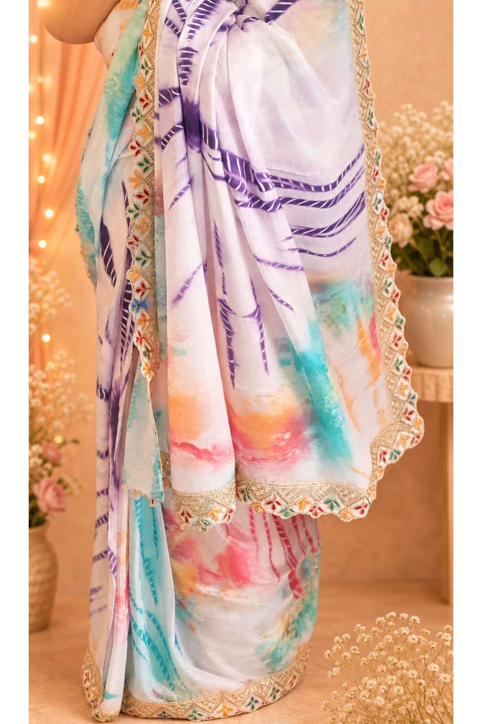 Koonjitha_Multicolor_Vibrant_Shibori_saree