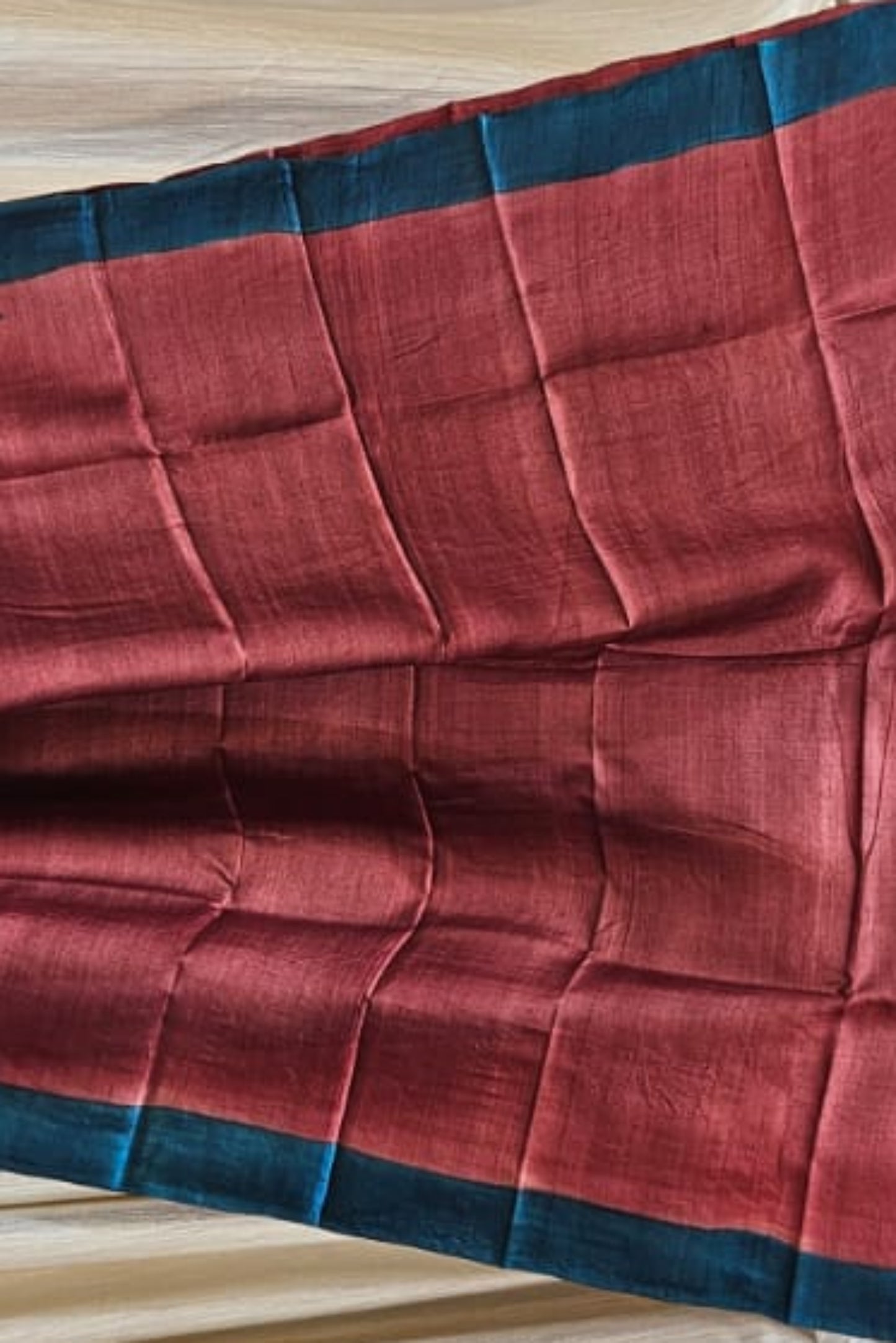 Koonjitha_Pure_Tussar_Handloom_Saree_with_Hand_Pen_Kalamkari_Pallu