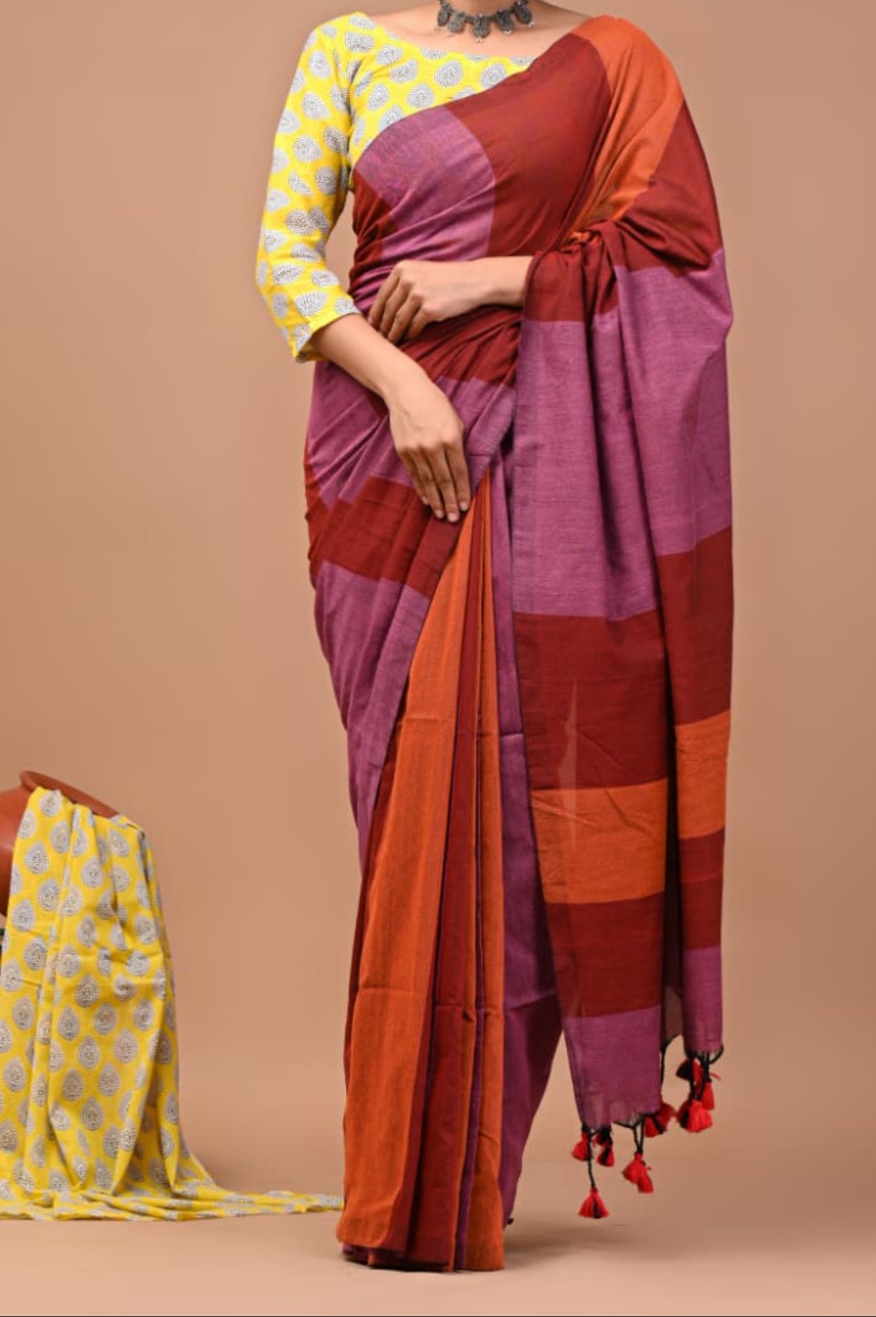 Pure khadi cotton saree