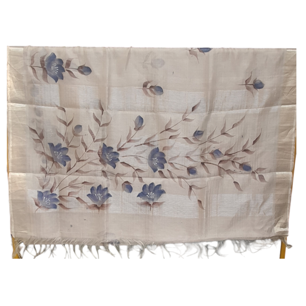 Silver Saree Pure Tissue Saree Party Saree