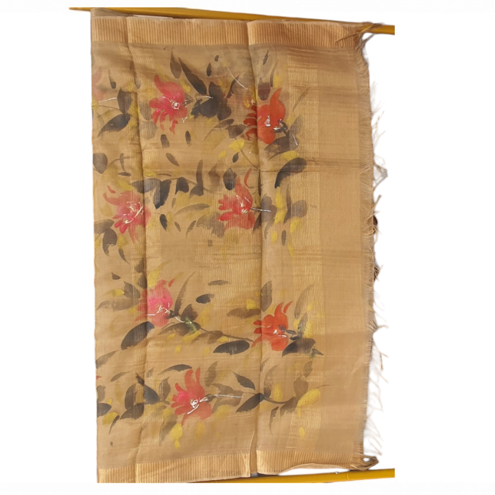 golden tissue saree Pure Tissue sari party saree