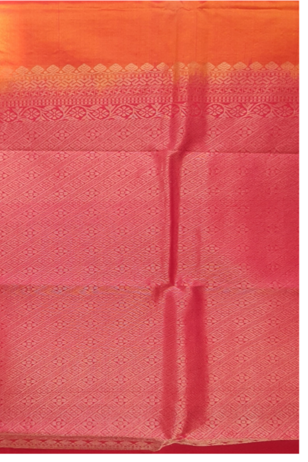 Orange Saree Pure Silk Saree Kanjiwaram Sari
