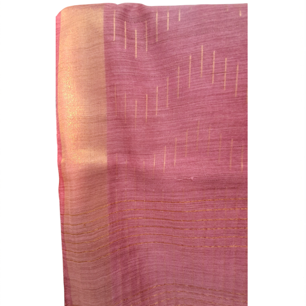 Berry Pink Saree Pure Silk Saree Sari wedding function party light weight easy to carry