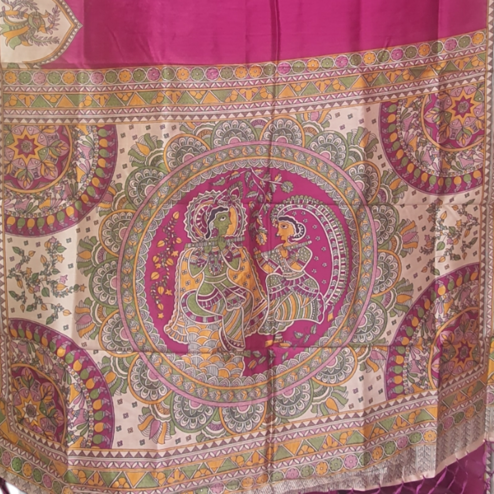 Rani semi tussar saree