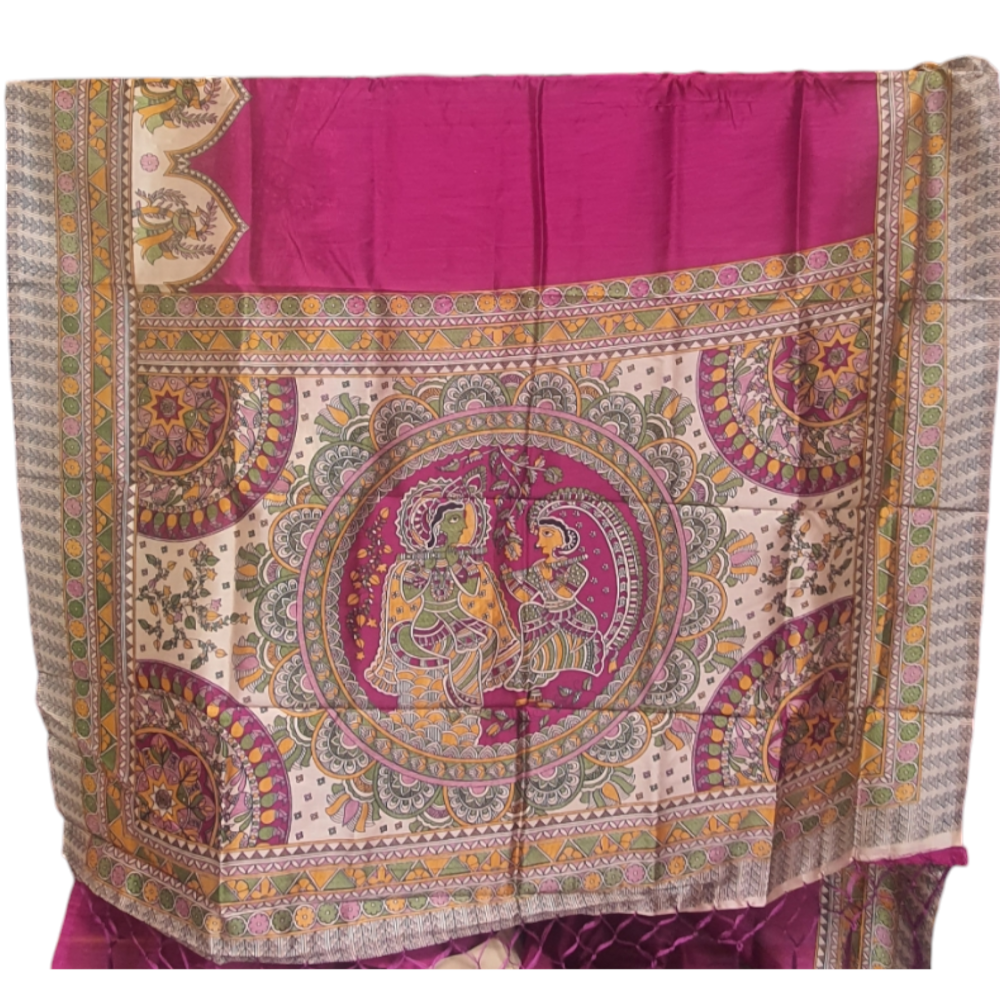 Rani semi tussar saree