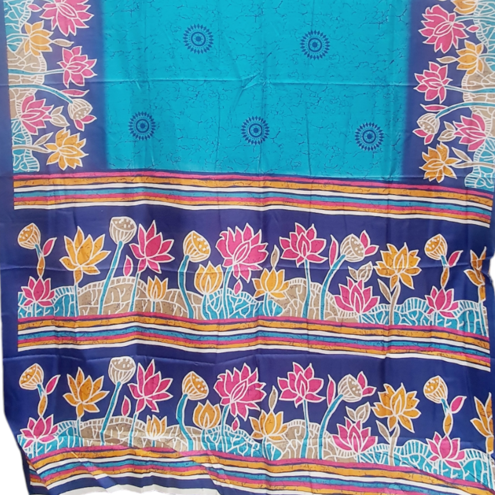 green blue tussar
