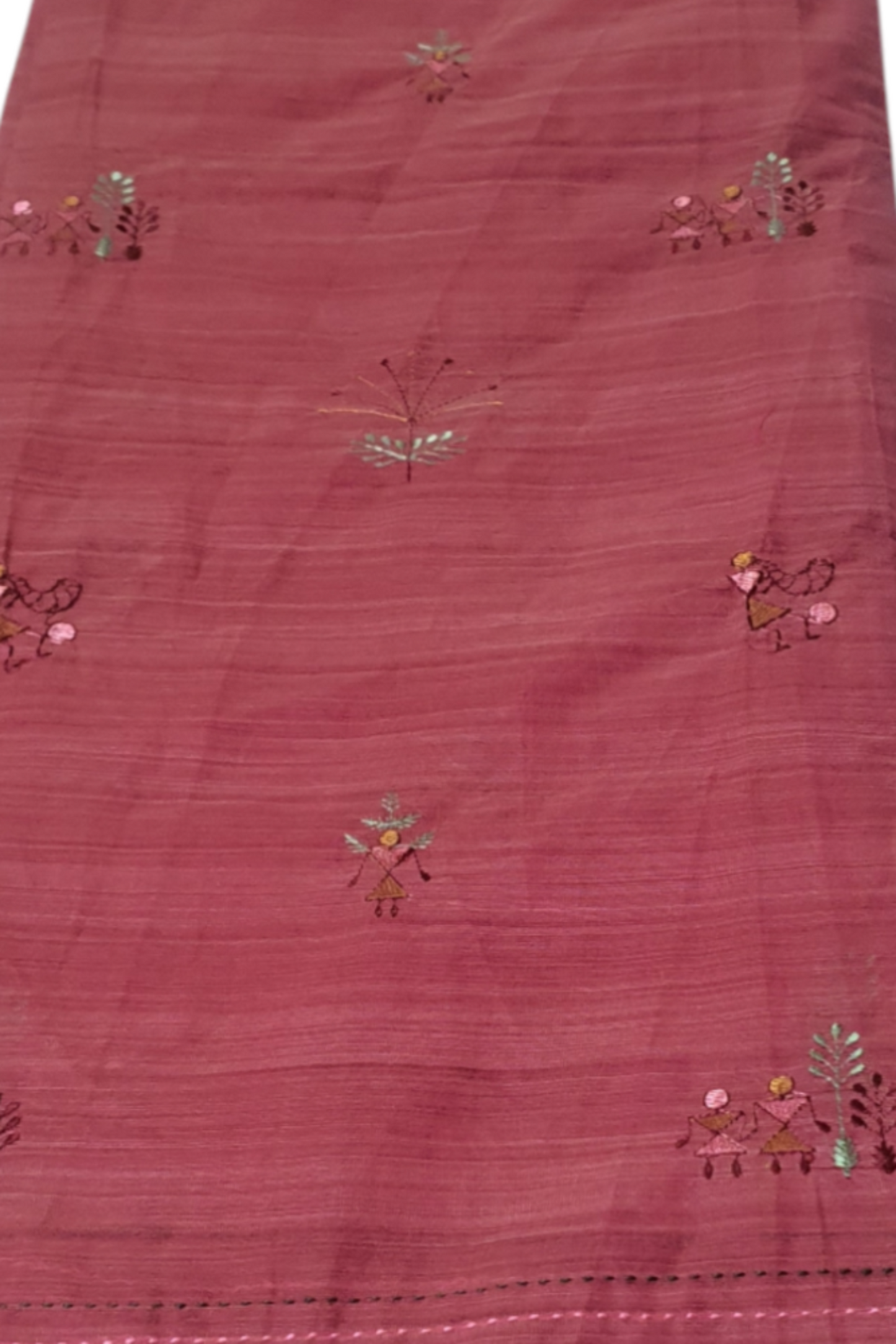 Berry Mauve Pink Sari Cotton Linen saree wedding party office party light weight breathable saree