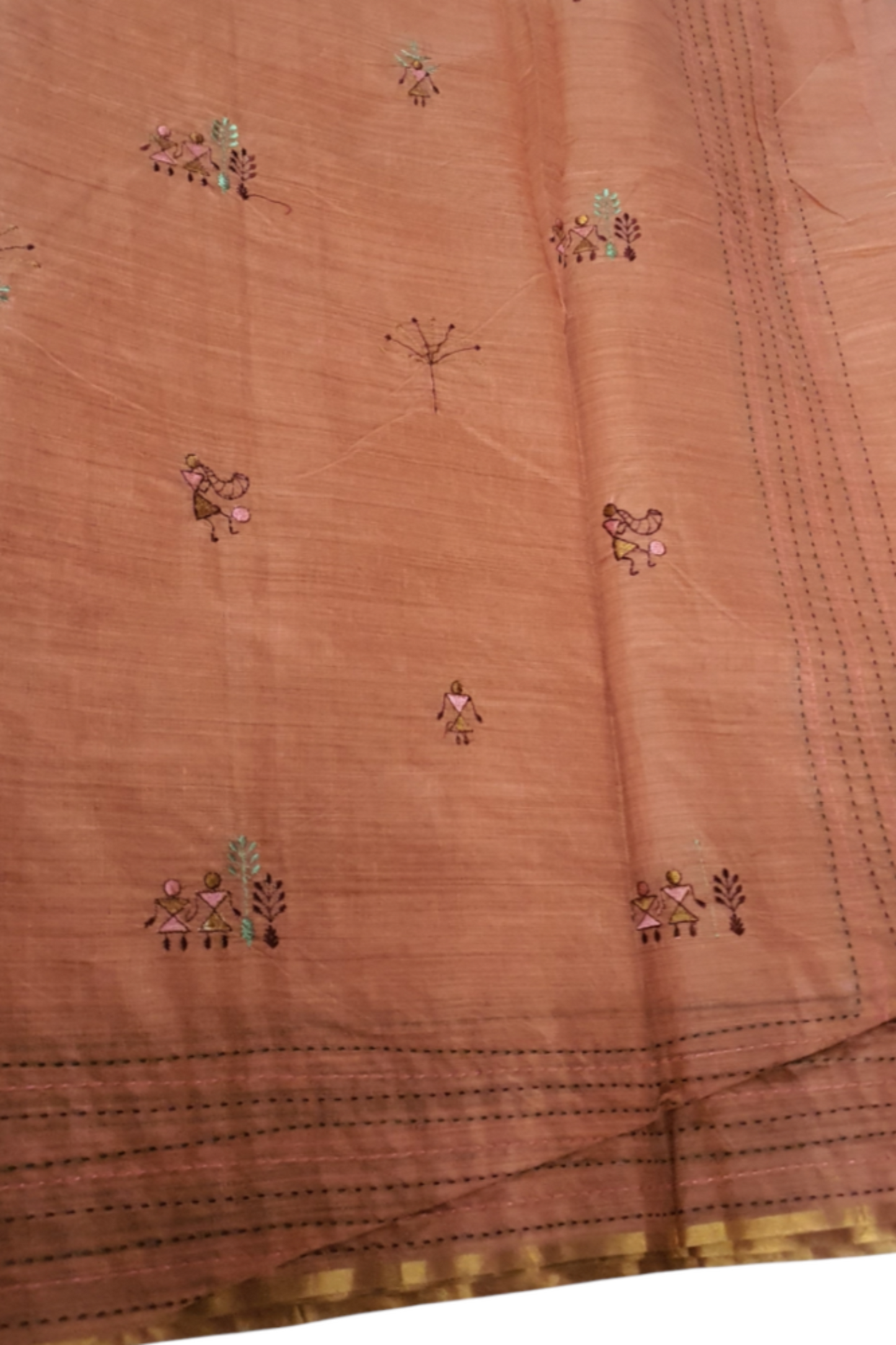 Light mustard golden saree weaving sari cotton saree