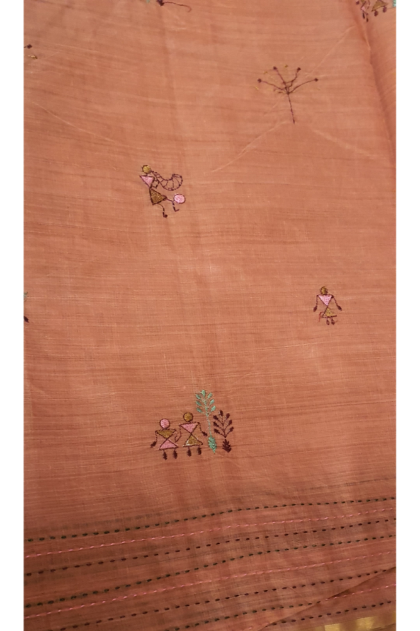 Light mustard golden saree weaving sari cotton saree