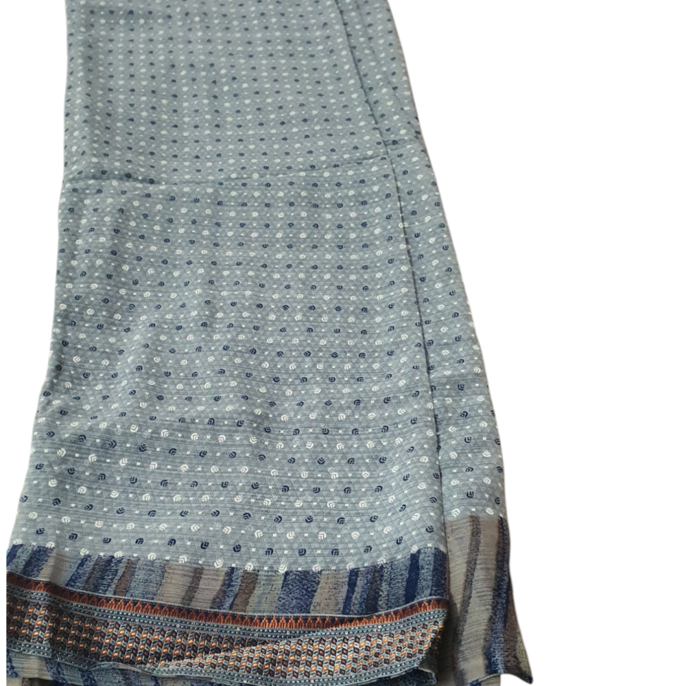 Soft Saree Greyish Green Sari