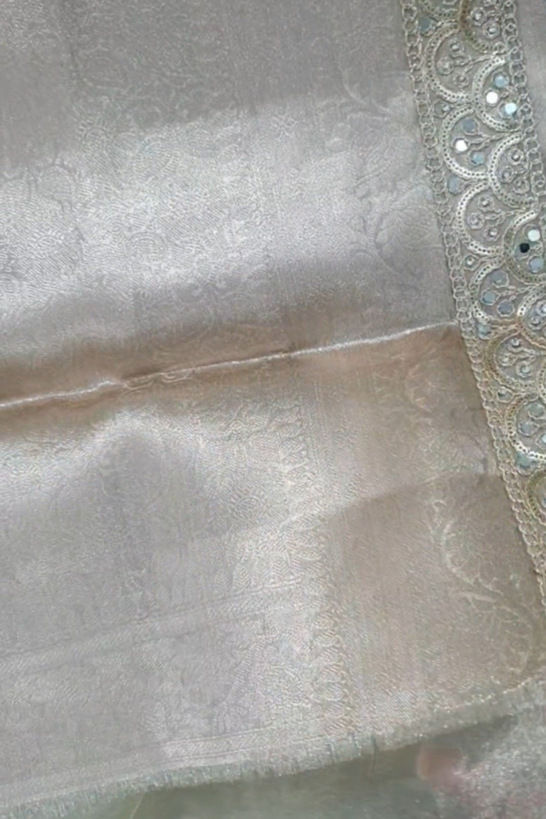 Pure Tissue Banarasi Light Mint Green saree