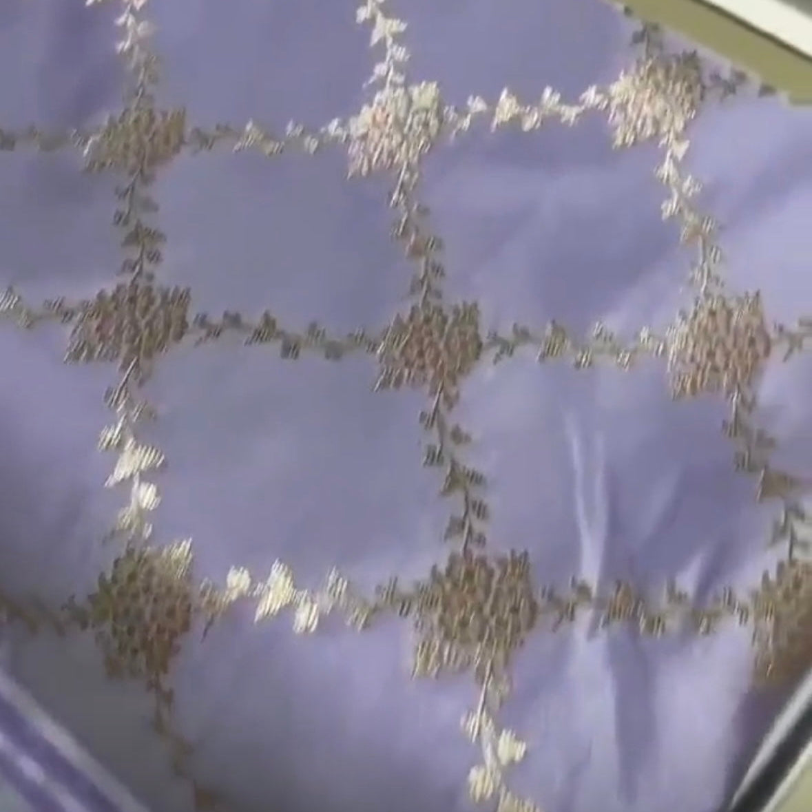 Lilac Pure Banarasi Silk Saree